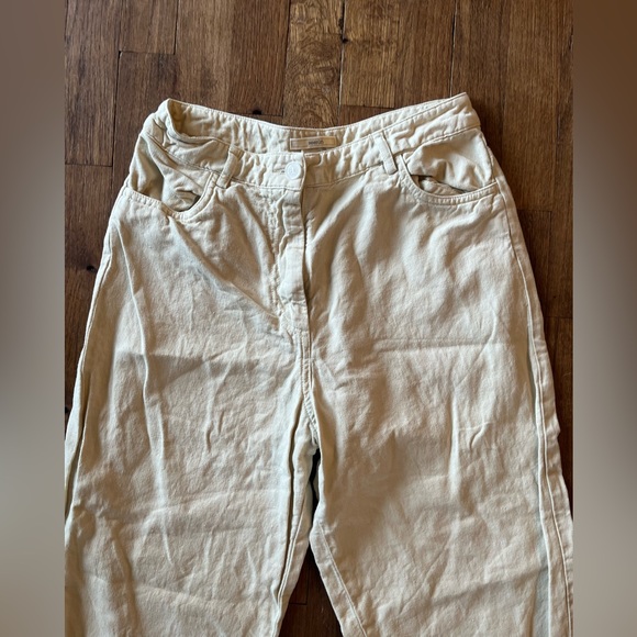 NEW SESSUN NICA JEANS TROUSERS linen cotton blend size 38 NWOT - Picture 4 of 8